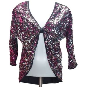 Gia Mia Dancewear Metallic Sequin Dance Jacket